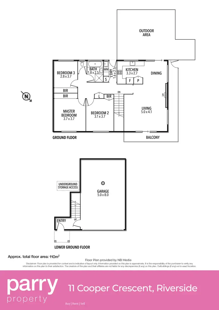 Floorplan of Homely house listing, 11 Cooper Crescent, Riverside TAS 7250