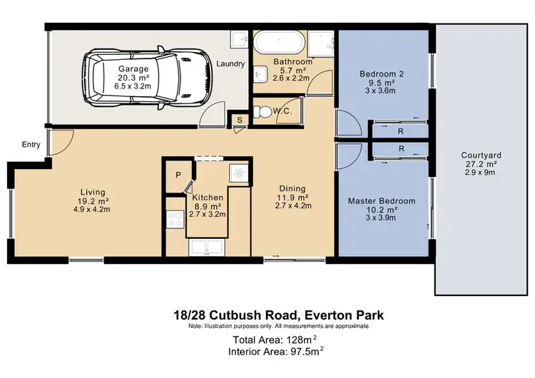 Floorplan of Homely unit listing, 13/28 Cutbush Road, Everton Park QLD 4053