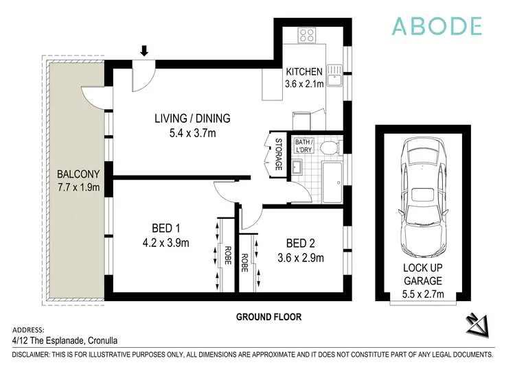 Floorplan of Homely apartment listing, 4/12 The Esplanade, Cronulla NSW 2230