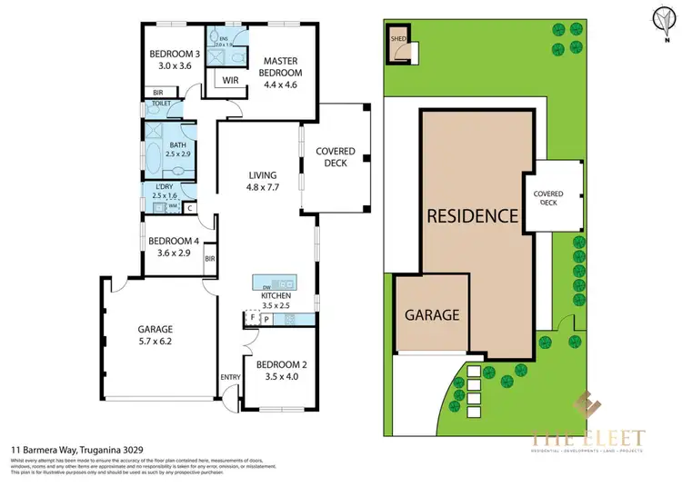 Floorplan of Homely house listing, 11 Barmera Way, Truganina VIC 3029