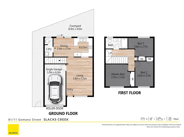 Floorplan of Homely townhouse listing, 81/11 Gomana Street, Slacks Creek QLD 4127