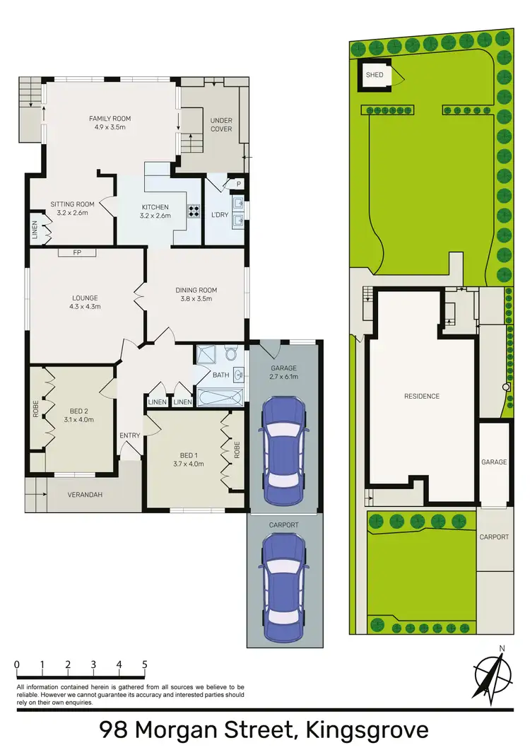 Floorplan of Homely house listing, 98 Morgan Street, Kingsgrove NSW 2208