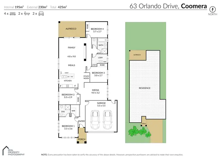 Floorplan of Homely house listing, 63 Orlando Drive, Coomera QLD 4209