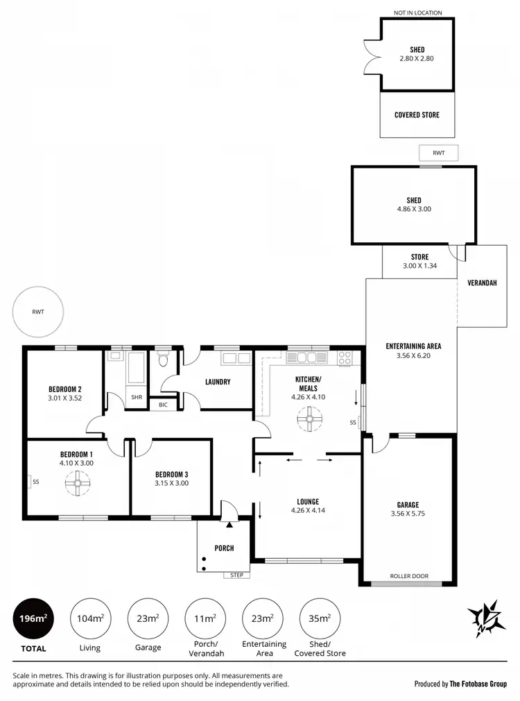 Floorplan of Homely house listing, 42 Press Road, Brooklyn Park SA 5032