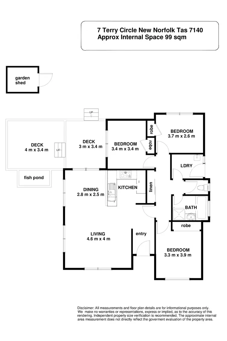 Floorplan of Homely house listing, 7 Terry Circle, New Norfolk TAS 7140