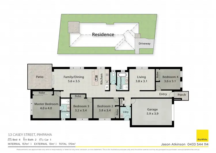 Floorplan of Homely house listing, 13 Casey Street, Pimpama QLD 4209