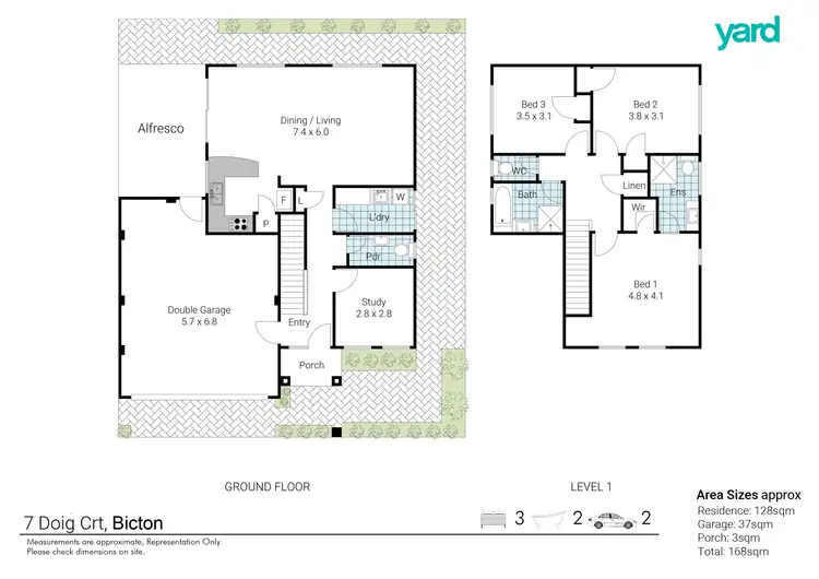 Floorplan of Homely house listing, 7 Doig Court, Bicton WA 6157
