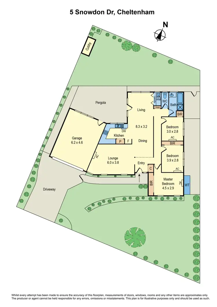 Floorplan of Homely house listing, 5 Snowdon Drive, Cheltenham VIC 3192