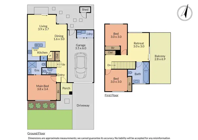 Floorplan of Homely townhouse listing, 1c Rosa Street, Scoresby VIC 3179