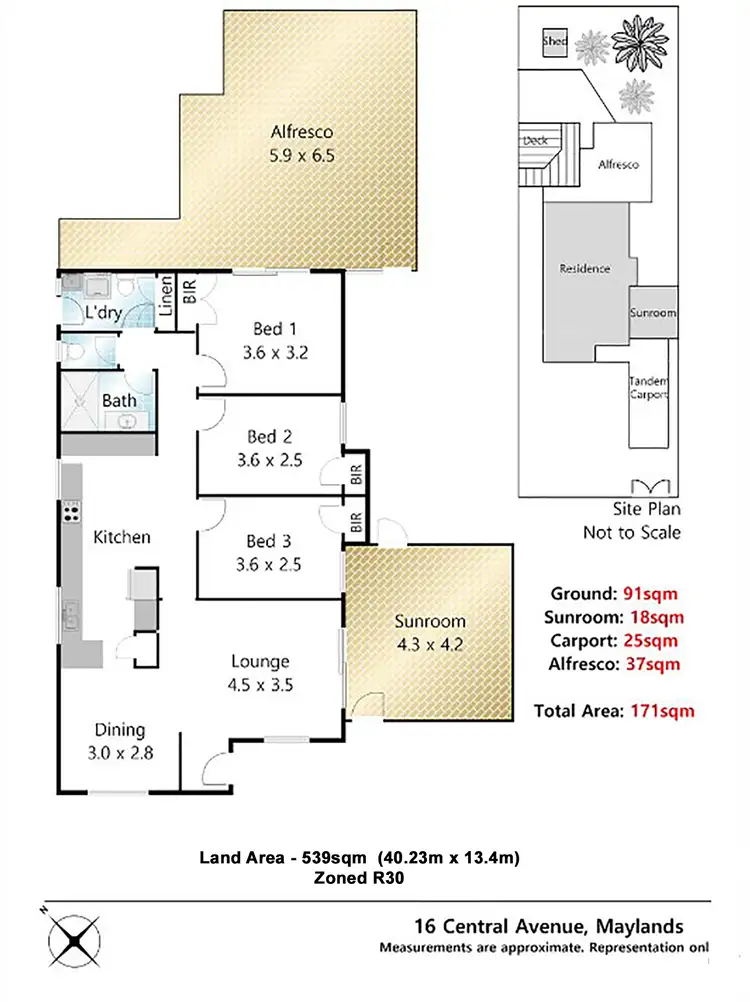 Floorplan of Homely house listing, 16 Central Avenue, Maylands WA 6051