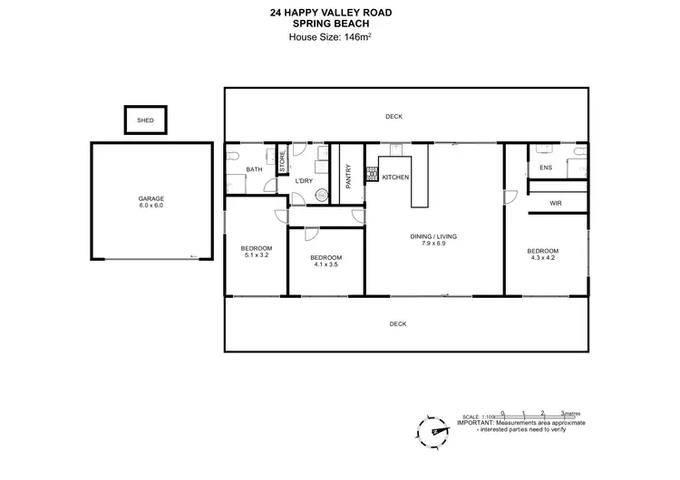 Floorplan of Homely house listing, 24 Happy Valley Road, Spring Beach TAS 7190