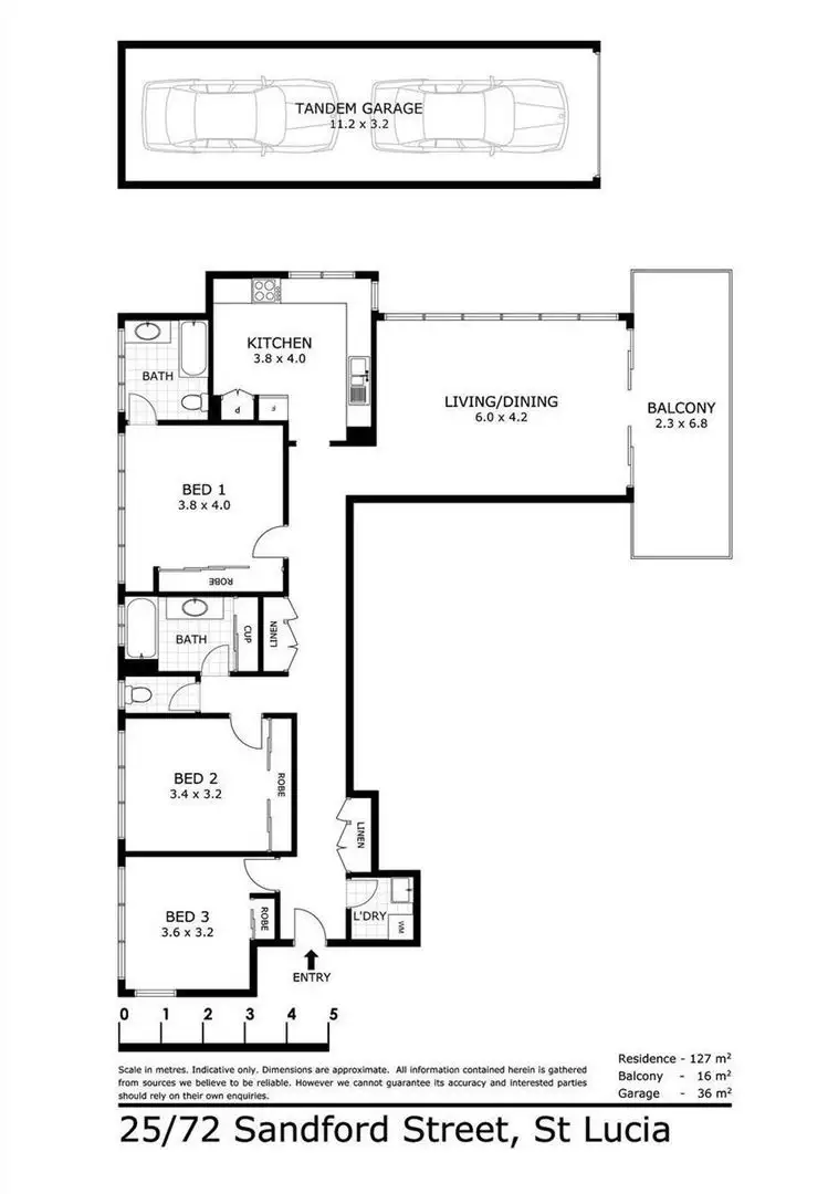 Floorplan of Homely unit listing, 25/72 Sandford Street, St Lucia QLD 4067