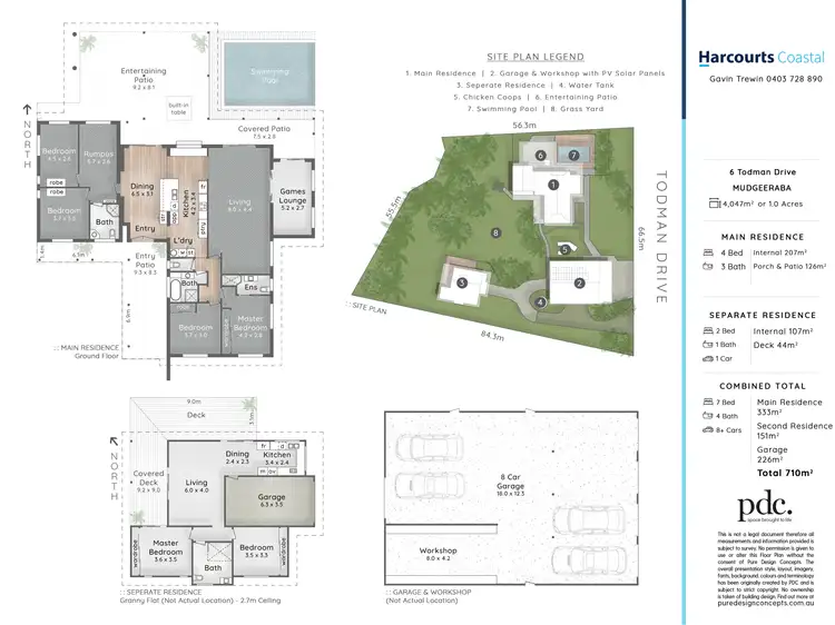 Floorplan of Homely house listing, 6 Todman Drive, Mudgeeraba QLD 4213