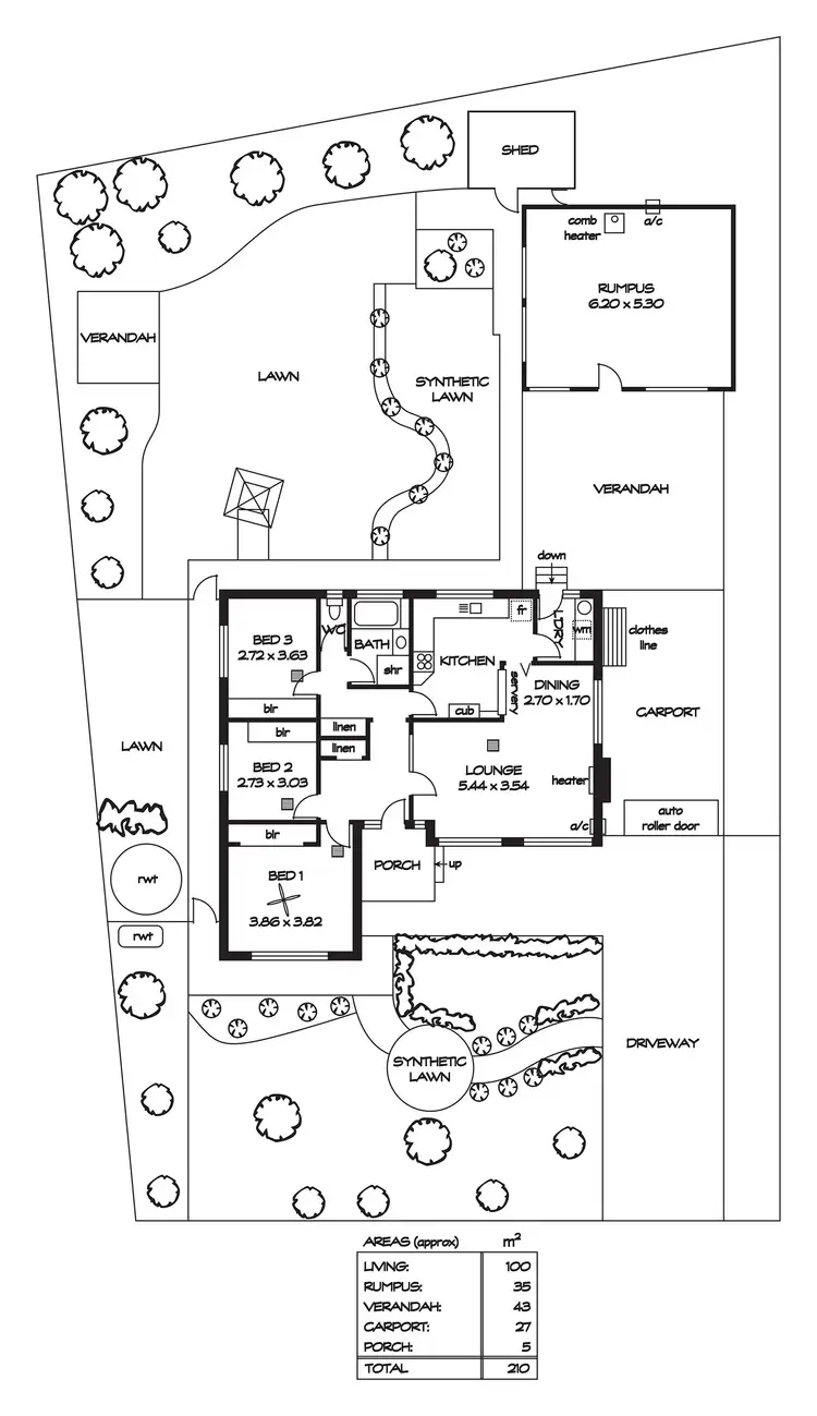 Floorplan of Homely house listing, 10 Eyre Crs, Valley View SA 5093
