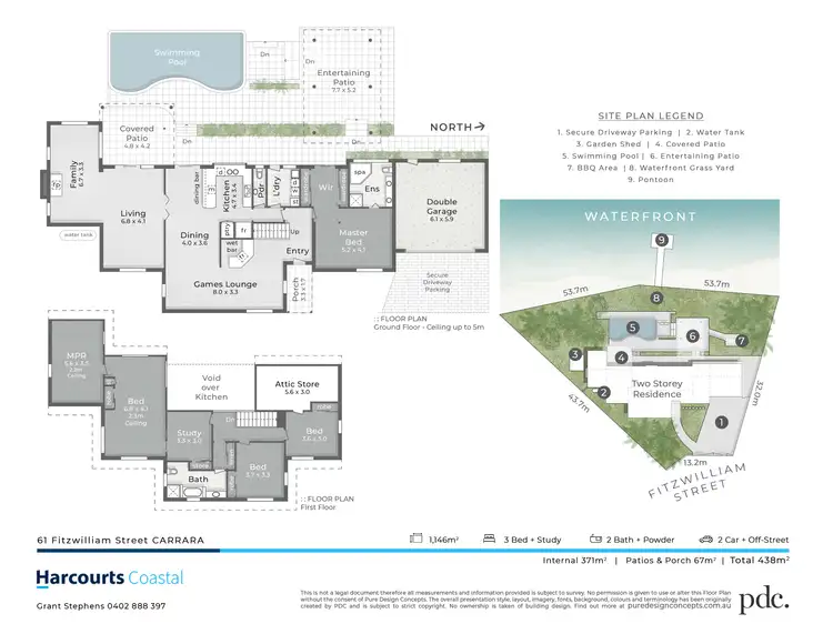 Floorplan of Homely house listing, 61 Fitzwilliam Street, Carrara QLD 4211