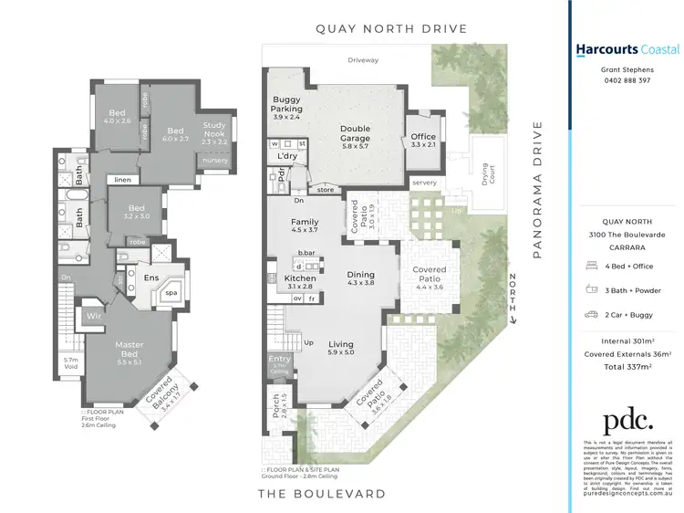 Floorplan of Homely townhouse listing, 3100 The Boulevarde, Carrara QLD 4211