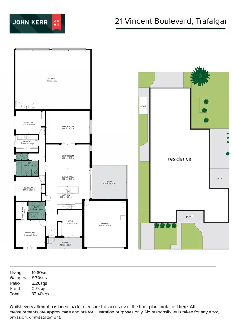 Floorplan of Homely house listing, 21 Vincent Boulevard, Trafalgar VIC 3824