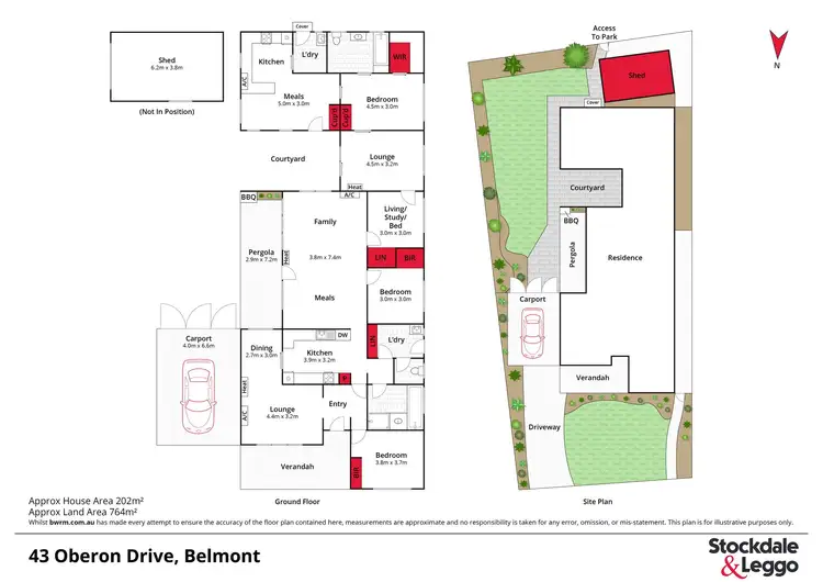 Floorplan of Homely house listing, 43 Oberon Drive, Belmont VIC 3216