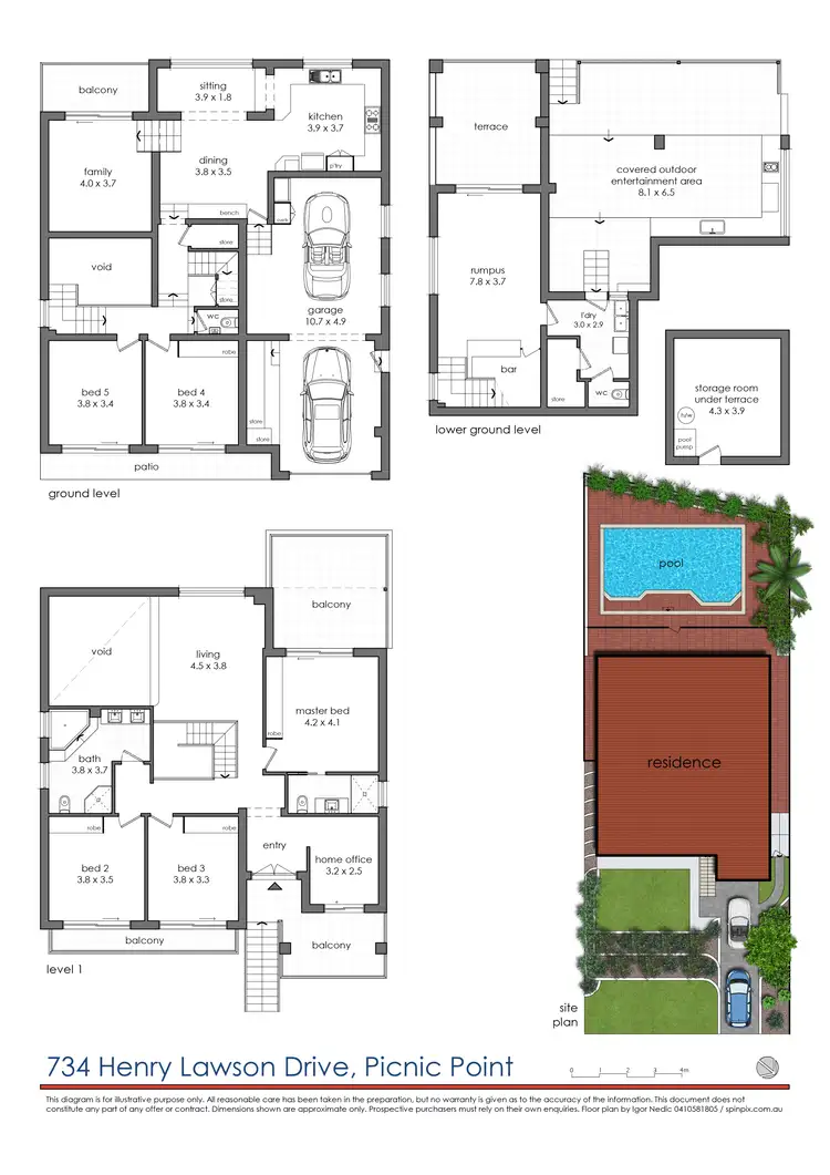 Floorplan of Homely house listing, 734 Henry Lawson Drive, Picnic Point NSW 2213
