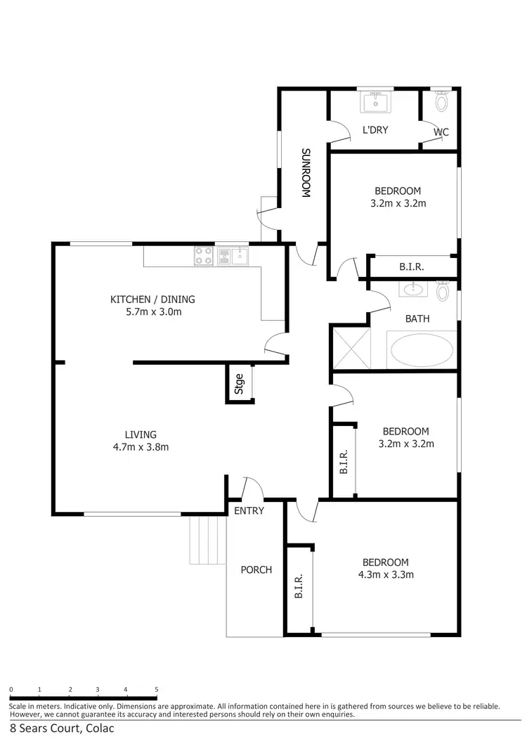 Floorplan of Homely house listing, 8 Sears Court, Colac VIC 3250