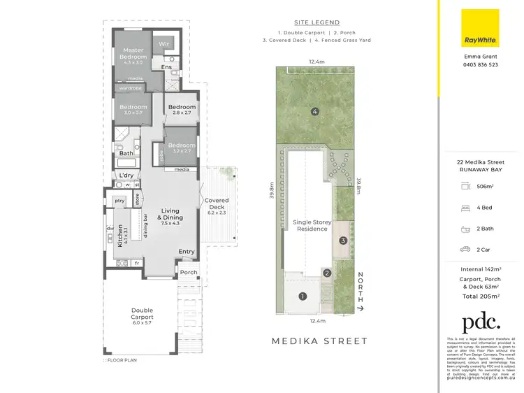 Floorplan of Homely house listing, 22 Medika Street, Runaway Bay QLD 4216