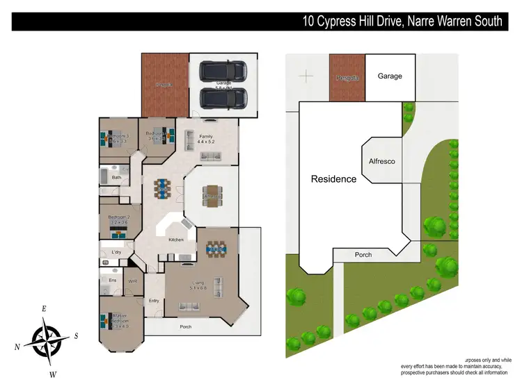 Floorplan of Homely house listing, 10 Cypress Hill Drive, Narre Warren South VIC 3805