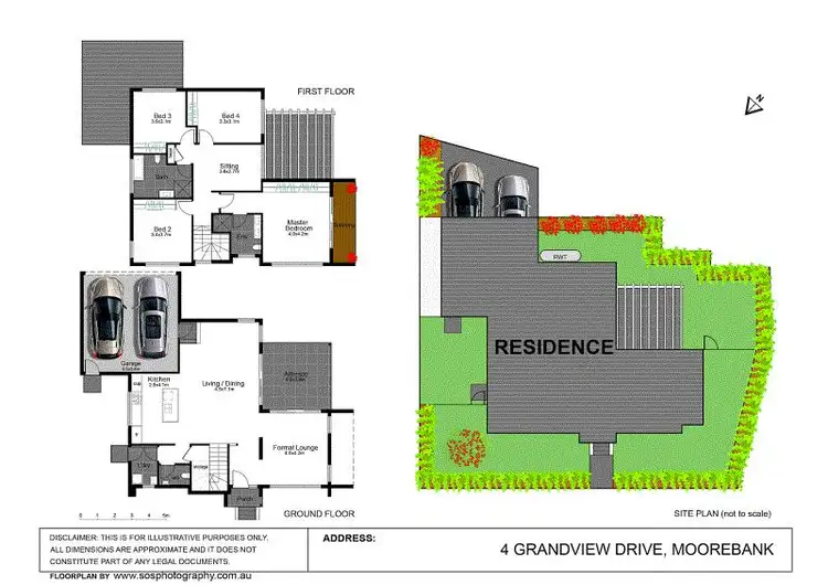 Floorplan of Homely house listing, 4 GREENVIEW DRIVE, Moorebank NSW 2170