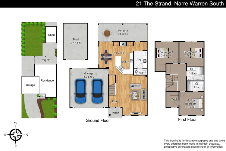 Floorplan of Homely house listing, 21 The Strand, Narre Warren South VIC 3805