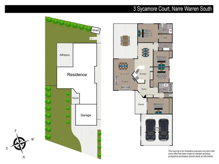 Floorplan of Homely house listing, 3 Sycamore Court, Narre Warren South VIC 3805