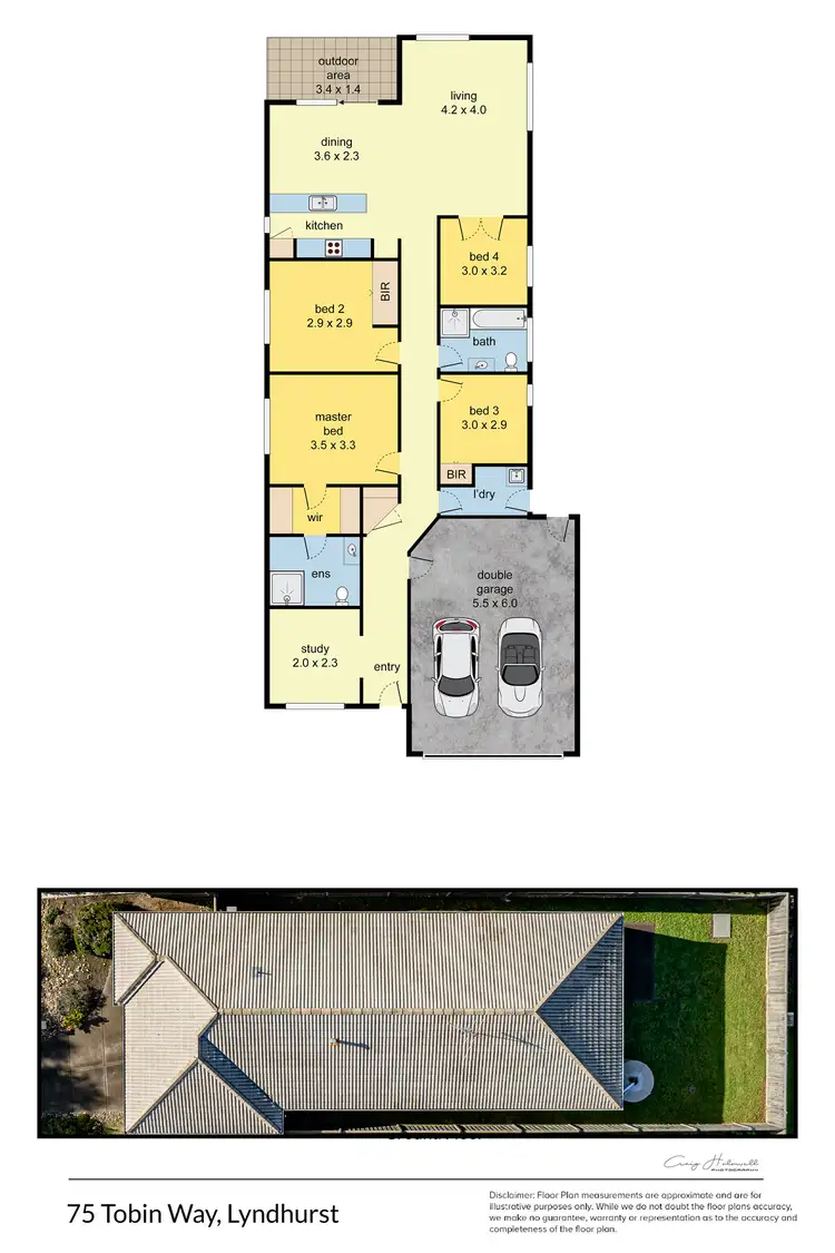 Floorplan of Homely house listing, 75 Tobin Way, Lyndhurst VIC 3975