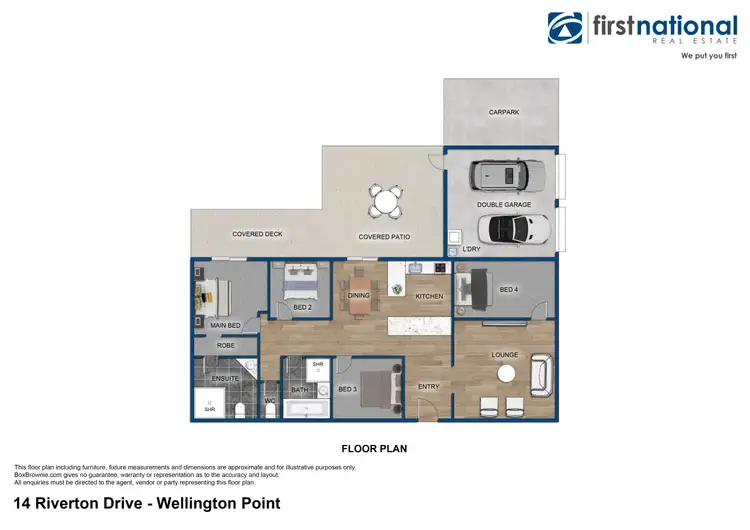 Floorplan of Homely house listing, 14 Riverton Drive, Wellington Point QLD 4160