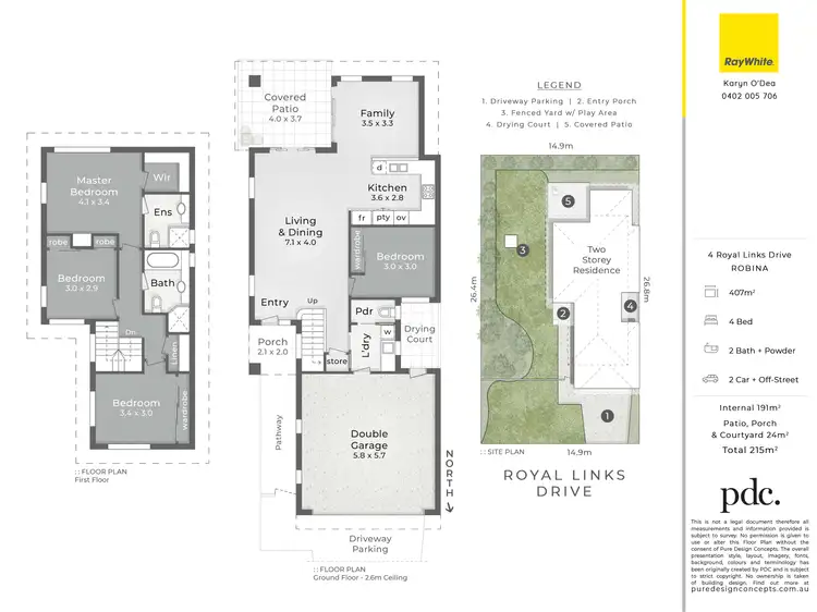 Floorplan of Homely house listing, 4 Royal Links Drive, Robina QLD 4226