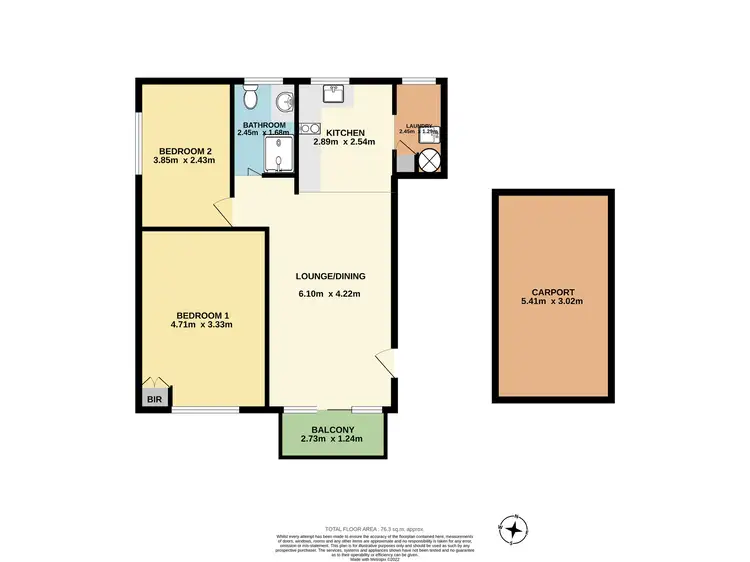 Floorplan of Homely unit listing, 3/11 Windle Street, Lake Illawarra NSW 2528