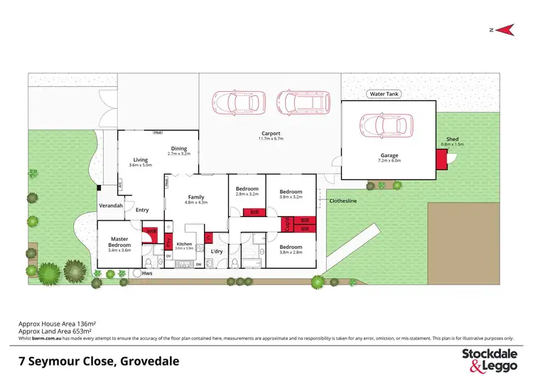 Floorplan of Homely house listing, 7 Seymour Close, Grovedale VIC 3216