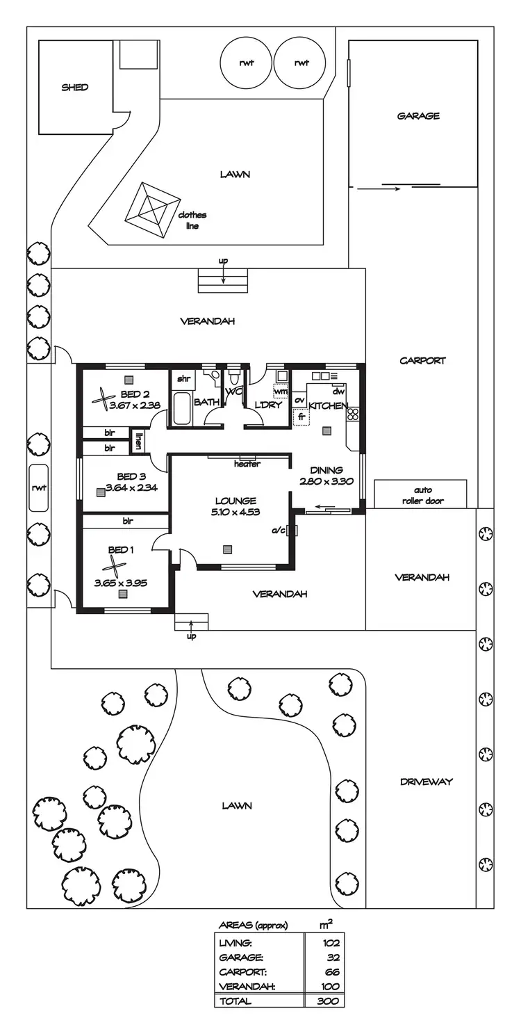 Floorplan of Homely house listing, 4 Lynore Road, Ridgehaven SA 5097