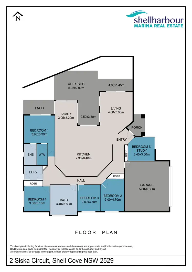 Floorplan of Homely house listing, 2 Siska Circuit, Shell Cove NSW 2529