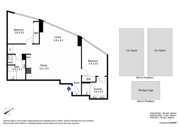 Floorplan of Homely apartment listing, 2907/100 Harbour Esplanade, Docklands VIC 3008
