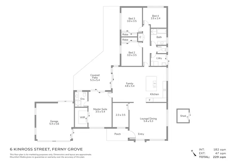 Floorplan of Homely house listing, 6 Kinross Place, Ferny Grove QLD 4055