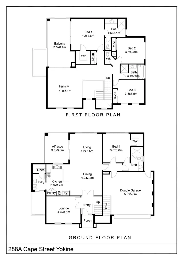 Floorplan of Homely house listing, 288A Cape Street, Yokine WA 6060