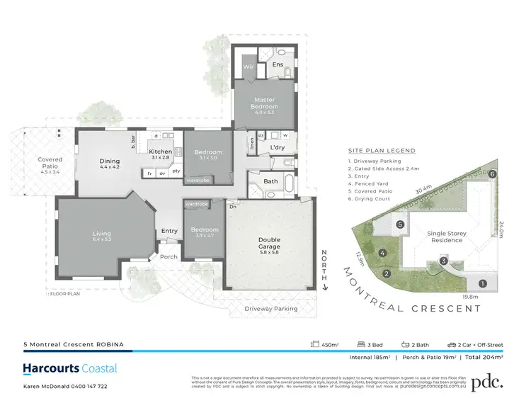 Floorplan of Homely house listing, 5 Montreal Crescent, Robina QLD 4226