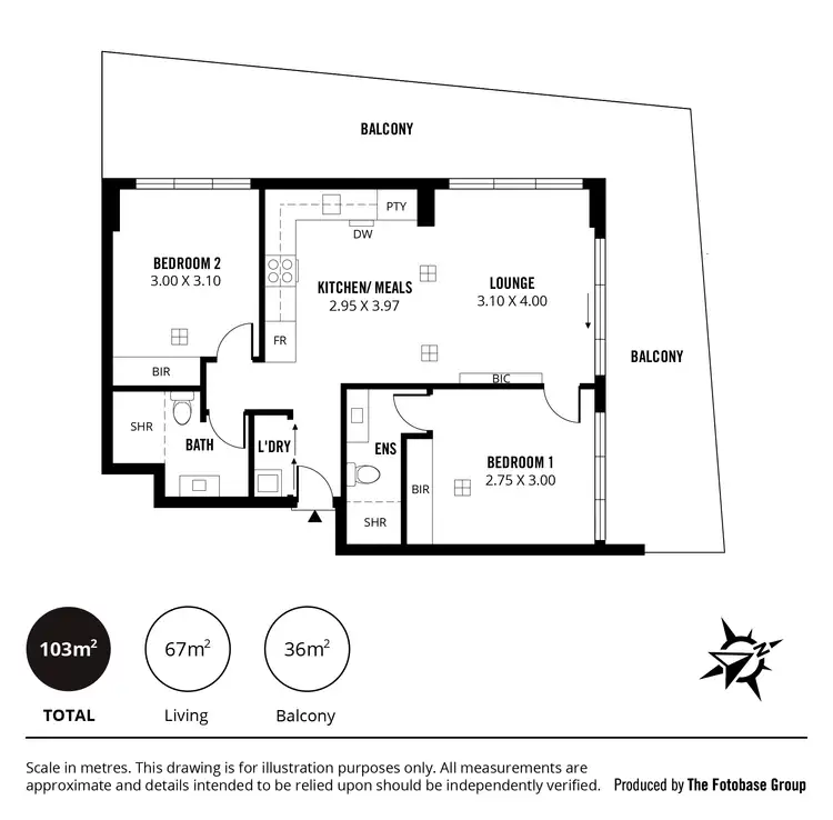 Floorplan of Homely apartment listing, S912/180 Franklin St, Adelaide SA 5000