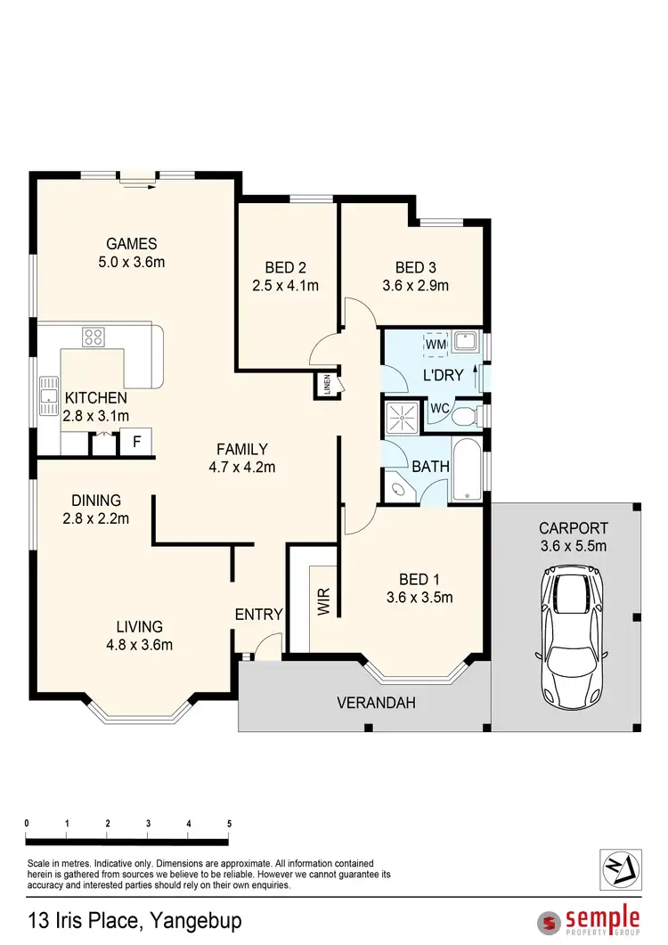Floorplan of Homely house listing, 13 Iris Place, Yangebup WA 6164