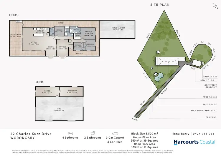 Floorplan of Homely house listing, 22 Charles Kurz Drive, Worongary QLD 4213