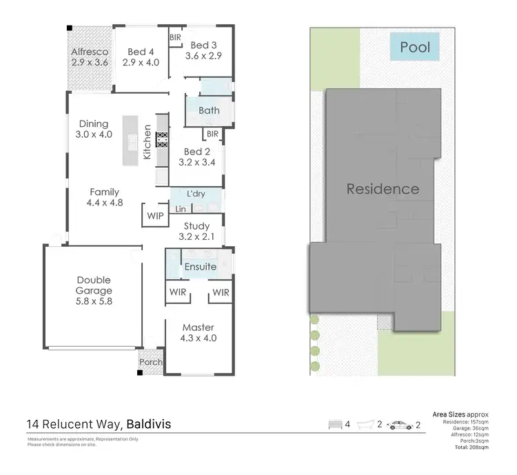 Floorplan of Homely house listing, 14 Relucent Way, Baldivis WA 6171