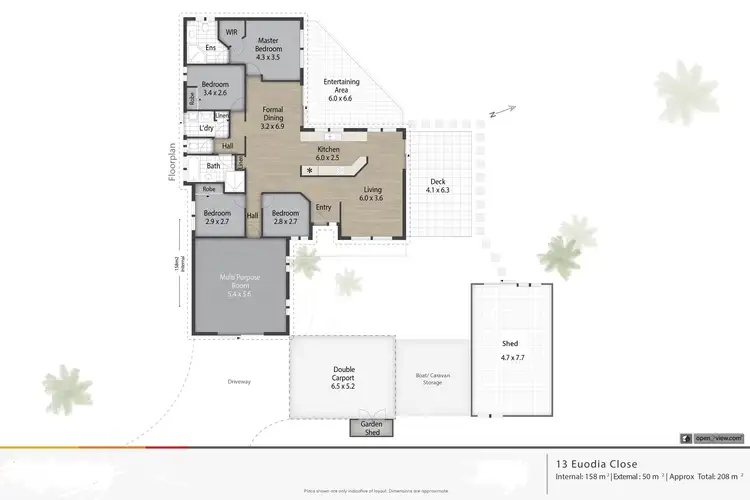 Floorplan of Homely house listing, 13 Euodia Close, Burleigh Heads QLD 4220