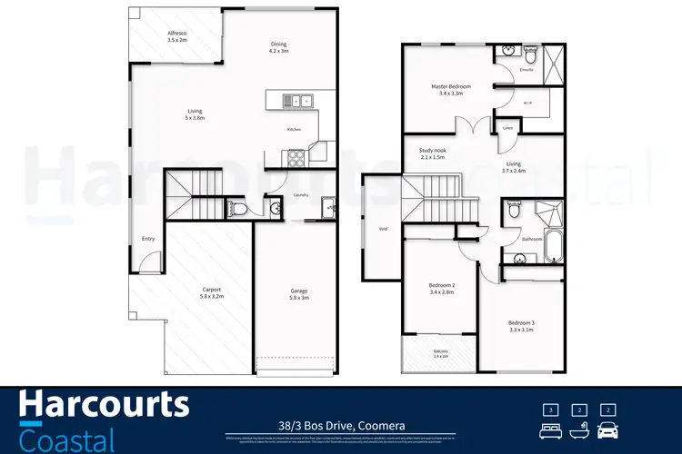 Floorplan of Homely house listing, 38/3 Bos Drive, Coomera QLD 4209