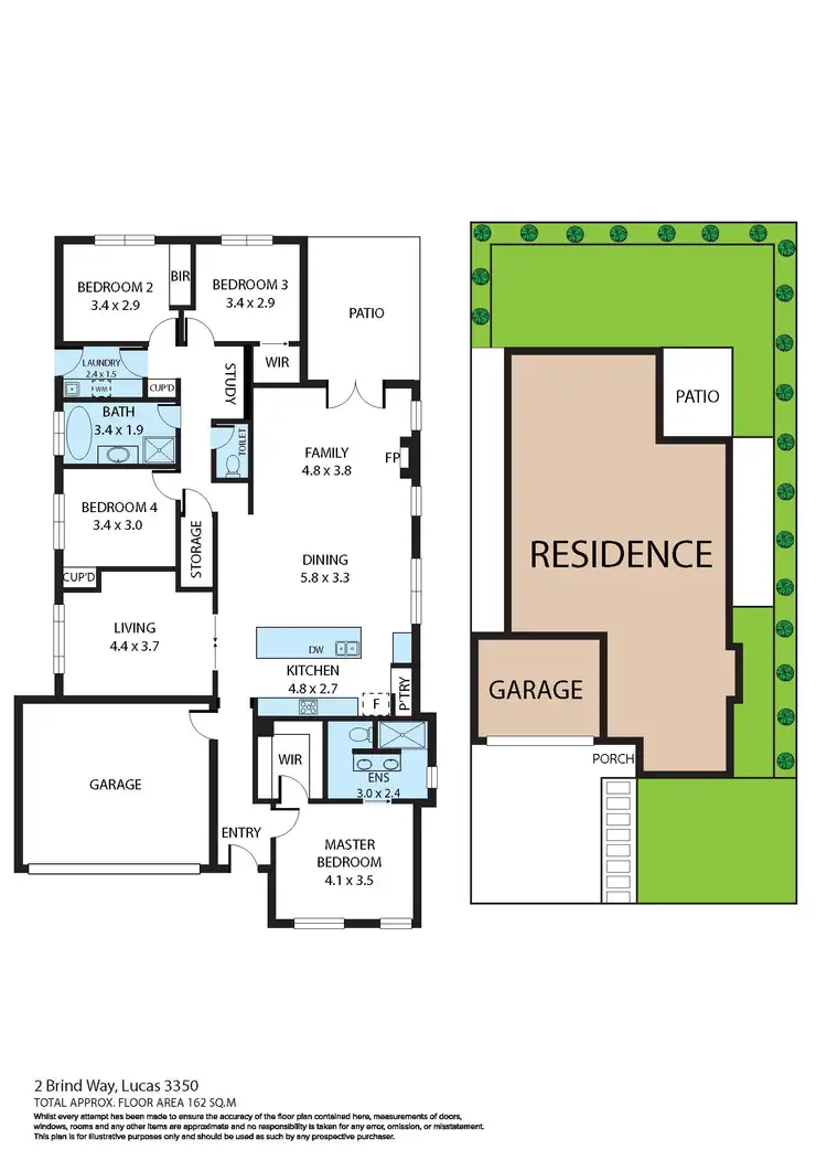 Floorplan of Homely house listing, 2 Brind Way, Lucas VIC 3350