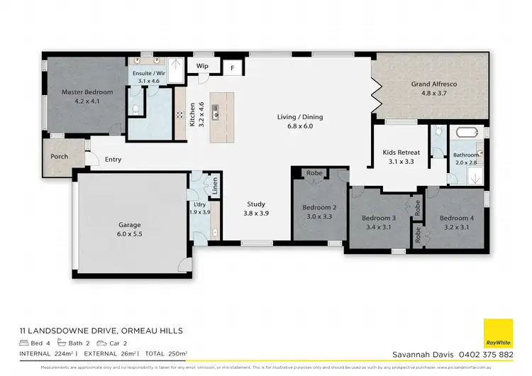 Floorplan of Homely house listing, 11 Landsdowne Drive, Ormeau Hills QLD 4208