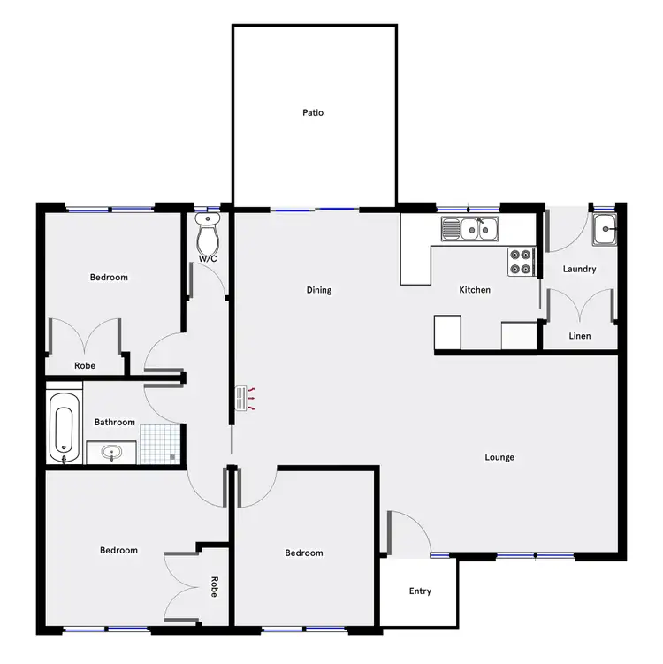 Floorplan of Homely townhouse listing, 14/24 Beazley Crescent, Calwell ACT 2905