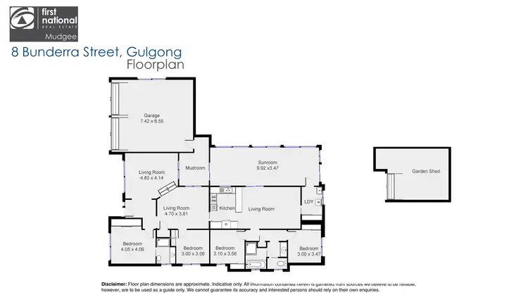 Floorplan of Homely house listing, 8 Bunderra Street, Gulgong NSW 2852